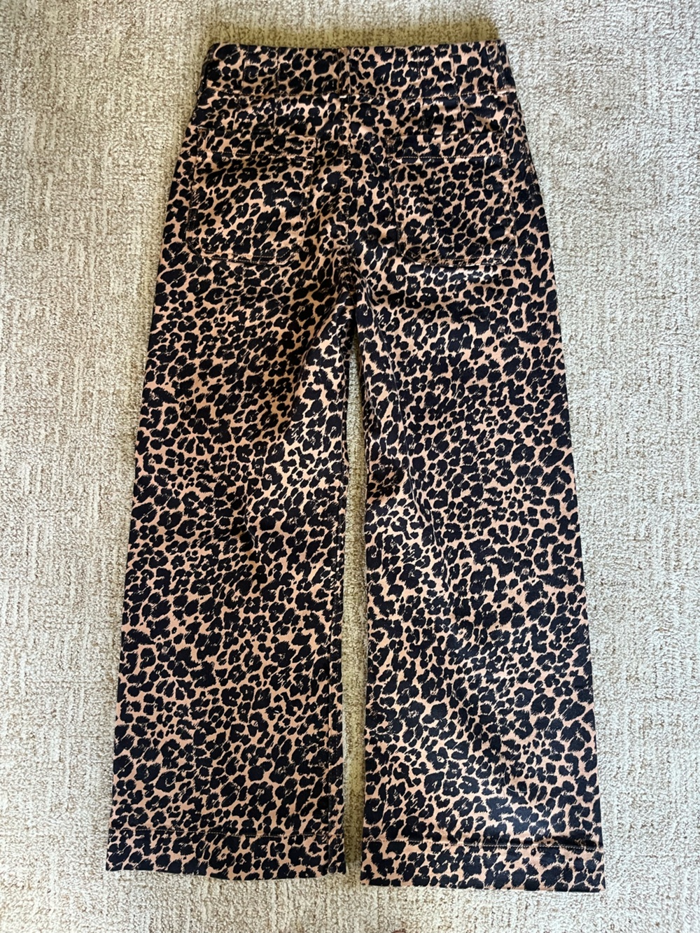 Maeve Colette High-Rise Wide-Leg Cropped Jeans in Leopard - Picture 8 of 8